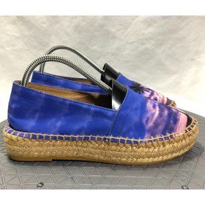 Jeffrey Campbell Lugo Dawn Espadrille Shoes Womens Size 7 Blue Platform